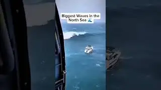 wave in the north sea 🌊🌊🌊 #northsea #cyclone #roughweather#sea#ytshorts#explore#explorepage #viral