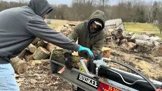 Chickens, cutting wood, and a tractor; it’s that kind of weekend.