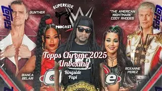 🔥 Unboxing 2025 Topps Chrome WWE Cards! BIG Hits & Shiny Parallels!  Box 5 💎 #WWETradingCards