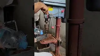 Metal Drilling Techniques | Drilling machine|V Steel|steel drilling|stainless .#viral #electricity