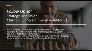 Follow Up To:  Strategy Discussion - Married Put on an Inverse Volatility ETF