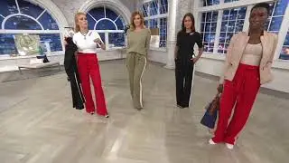 G.I.L.I. Paperbag Waist Wide Leg Pants on QVC