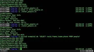 Beginners Tutorial on SQLite3 in the Linux Shell Script Part 3