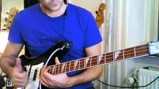 L183 Funky slap bass groove with the major pentatonic scale