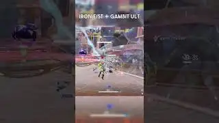 Iron Fist and Gambit Combo ULT #marvelrivals #marvel  #gaming #shorts #ironfist #gambit