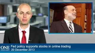 Fed policy supports stocks in online trading