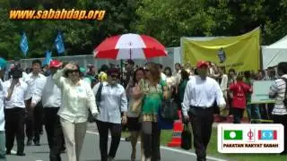 GE 13 : Pakatan Rakyat at Nomination Center for K.K.( Luyang , Api- Api & Likas )
