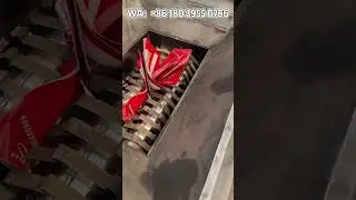 Universal shredder shreds paper, plastic, metal, etc. #machine