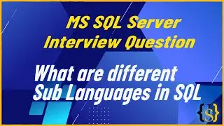 What are different sub languages in SQL? | MS SQL Server Interview Question