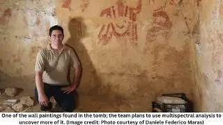 2,500-year-old painted tomb with 'unique scene of smithy' discovered at Etruscan necropolis in Italy