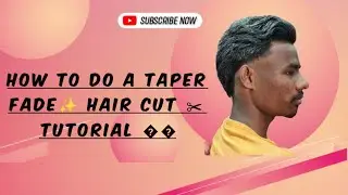 How to do a taper fade || tutorial hair cut ✂️ step by step ||