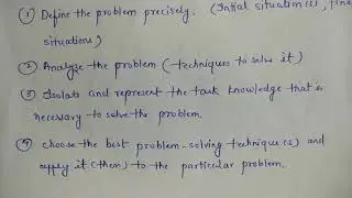 Problem, problem space and search