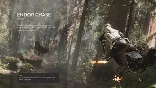 Star Wars: Battlefront - Training Missions: Endor's Chase Speeder Bike Gameplay  (60fps 1080p)