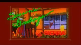 A 1992 Christmas Card - A Neat Digital Christmas Card From Sierra Games