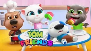 My Talking Tom Friends - Dinner Time with cooking party update gameplay