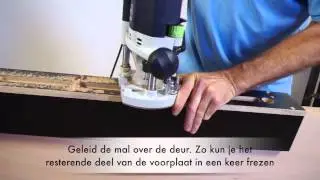 Meerpuntsluiting freesmal - beslag in de deur frezen