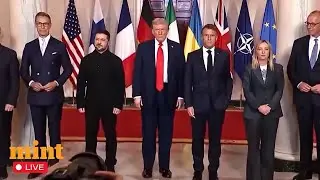 Ukraine Peace Talks LIVE: EU Leaders Starmer, Macron, Meloni Join Zelensky for Talks with Trump