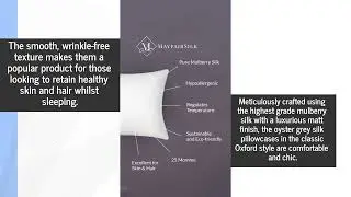 Order The Best Grey Silk Pillowcases In Oxford Style & Wake Up To Wrinkle-Free Beauty