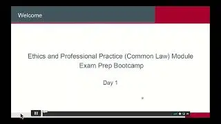 Ethics & Professional Practise (common Law) Module Exam Preparation Bootcamp HLLqp..Insurance, Fin.