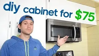 DIY Custom Microwave Cabinet Build for $75