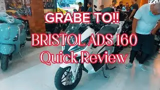 GRABE TO BRISTOL!! | ADS 160 | QUICK REVIEW #LONGBLACKMOTO #motovlogger