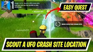 Scout a UFO crash site Fortnite Locations - Kakashi Quests