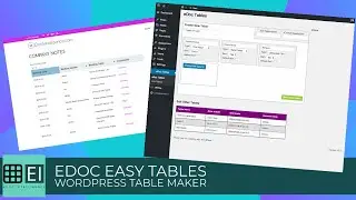 eDoc Easy Tables - WordPress Table Maker - Install and Setup