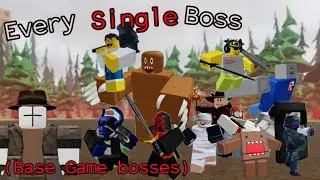 Every base game boss in beat the robloxian (roblox)