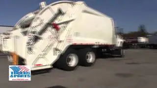2011 International 7400 Rear Load Garbage Truck with McNeilus 2511 Garbage Truck Body