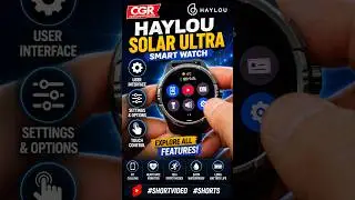 Haylou Solar Ultra Smart Watch - User Interface, Settings & Options #shortvideo