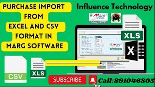 Purchase Import From Excel and CSV format in Marg Software.