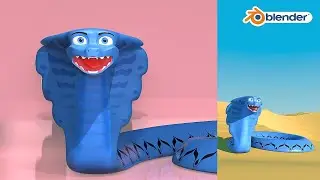 Stylized Snake - Character Box Modelling - Tutorial - Blender