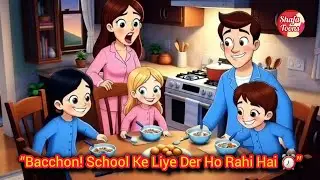 &ldquo;Bacchon! School Ke Liye Der Ho Rahi Hai ⏰&rdquo; | shafatoons 