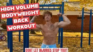 BACK DAY | HOW TO TRAIN AROUND AN INJURY | HIGH VOLUME REPS & SETS FULL BACK TRAINING