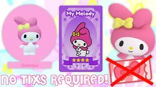 Get My Melody Staff Without Gacha Tixs!! | Roblox My Hello Kitty Cafe | Riivv3r