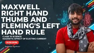 MAXWELL right hand thumb and Fleming's left hand Rule 🔥  | class 10 NCERT | CBSE | by Mohit Sharma