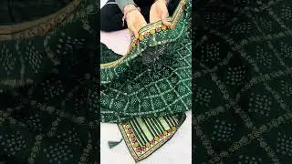 Kutchi Work Bandhani Saree : 1010₹ Only ➡️ ORDER ON 9426472801 ❤️
