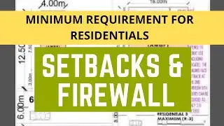 SETBACKS AND FIREWALL // For Residentials with illustrations_Vlog 019