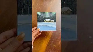 Northern Lights Art || ❄️✨#paintings #art