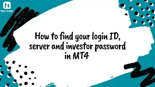 How to find my login-ID, server and investor password in MT4?