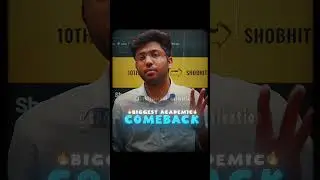 Biggest Comeback 🥶🔥||Shobhit Nirwan #shorts #boardexam #ytshorts #class10 #motivation #cbse