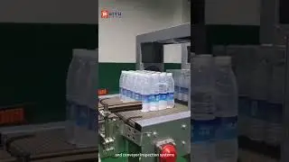 28,000 BPH a complete  PET bottled water packaging line customer site#Back-end Packaging Line