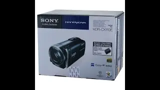 SONY HDR CX110E unboxing видеокамеры