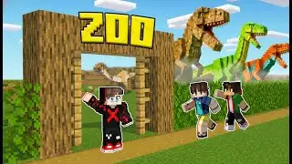 I Build a Zoo for WILD DINOSAURS in Minecraft
