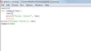 Python Programming Tutorial - 39: Global & Local Variables