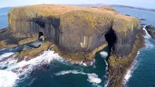 Fingal's Cave shot with DJI Phantom 2 and GoPro