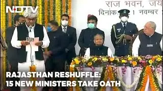 Rajasthan Reshuffle: 15 New Ministers Take Oath