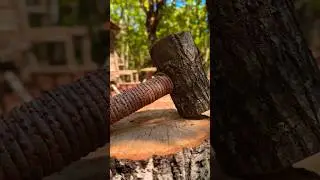 Hammer for bushcraft #mrbrex #survival #bushcraft #outdoorskills #outdoors #creative #satisfying