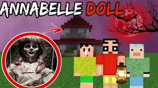 ШИН-ЧАН встречает страшную куклу Аннабель в Minecraft! 😨