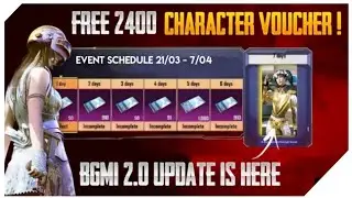 🔥Free character voucher event🔥Bgmi New Character event🔥Bgmi new character